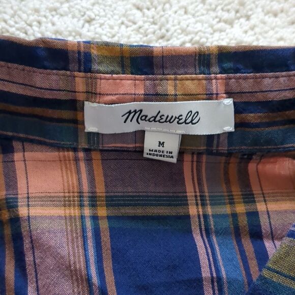 Madewell Front Tie Shirt Size M - Picture 3 of 9